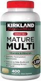 Kirkland  Signature Adult 50 Multi Vitamins Minerals, 400 Tablets 2 Pack