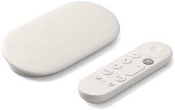 Google TV 4K Streaming Device with Voice Remote, Smart Home, 32GB, HDR, Porcelain White