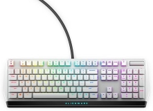 Alienware AW510K Low-Profile RGB Gaming Keyboard, Cherry MX Red, Lunar Light, USB Passthrough