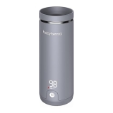 Baby Brezza Portable Bottle Warmer Fast 67 Quicker Heating for Breastmilk Formula, 9oz, Grey