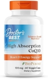 Doctors Best High Absorption CoQ10 100mg, Vegan, Gluten-Free, Heart Health, 60 Capsules