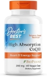Doctor s Best High Absorption CoQ10 100mg, Heart Energy Support, Vegan, Non-GMO, 60 Capsules