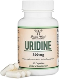 Double Wood Supplements Uridine Monophosphate 300mg Nootropic for Brain Health Memory, 60 Capsules, Double Wood