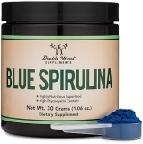 Double Wood Supplements Blue Spirulina Powder 35 Phycocyanin Superfood for Smoothies, Natural Colorant, 1 Month Supply