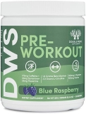 Double Wood Blue Raspberry Pre Workout Powder 30 Servings, Energy Focus for Men Women