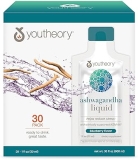 Youtheory Ashwagandha Liquid Supplement 30 Single-Serve Packs for Stress Wellness Support