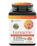 Youtheory Turmeric Curcumin 2250mg with Black Pepper, 210 Capsules Joint Inflammation Support