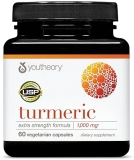 Youtheory Turmeric Extra Strength 1000mg Joint, Brain Muscle Support 60 Veg Capsules USP