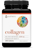 Youtheory Advanced Collagen 6,000mg with Vitamin C for Hair, Skin, Nails, Joints 290 Tablets