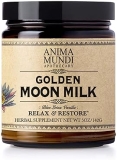 Anima Mundi Golden Moon Milk Powder Relaxing Unsweetened Blend with Turmeric, Ashwagandha Reishi