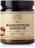 Anima Mundi Mangosteen Hibiscus Beauty Tonic Organic Vitamin C Powder for Skin Immunity, 4oz