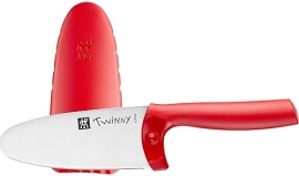 ZWILLING TWINNY Kids Chef s Knife, Safe Stainless Steel Blade, Ergonomic Handle Red