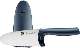 ZWILLING TWINNY Kids Chef s Knife, Safe Children s Cooking Knife, Blue Handle, Stainless Steel