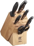 ZWILLING Twin Signature 7-Piece German Knife Set with Block, Razor-Sharp, Dishwasher Safe