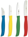 Zwilling J.A. Henckels Twin Grip Colored Paring Knives Set, 4-Piece Kitchen Knife Set