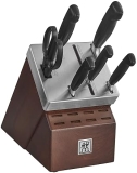 ZWILLING Four Star 7-Piece Self-Sharpening Knife Block Set German Stainless Steel Knives