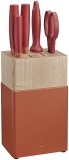 ZWILLING Now S 6-Piece Knife Block Set, Granada Orange Premium Kitchen Knives Set