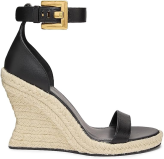 Balmain Anthem 95MM Leather Espadrilles