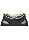 Balmain 1945 Crinkled Leather Soft Pouch, Noir