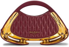 Balmain Small Jolie Madame Quilted Faux-Leather Top Handle Bag