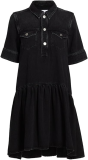 Ganni Denim Mini-Shirtdress