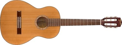 Fender FA-15N 3 4 Size Nylon String Acoustic Guitar, Natural Finish with Gig Bag Included
