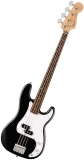 Fender Squier Debut Precision Bass Guitar for Beginners, Black Matte, Free Lessons 2-Year Warranty