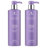 Alterna CAVIAR Anti-Aging Volume Shampoo Conditioner 16.5oz for Fine Thin Hair Sulfate-Free
