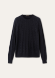Loro Piana Cedar Crewneck  Cashmere Blue Navy