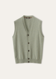 Loro Piana Classic Vest  Baby Cashmere Rustic Brown Melange