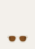 Loro Piana  André Sunglasses  Acetate Whisper White/Brown Gold