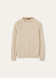 Loro Piana Varallo Crewneck  Baby Cashmere Magnolia Petals
