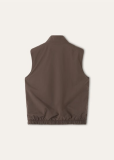 Loro Piana Vest  Microfibre - Storm System®Tree Olive/Balck Coffee