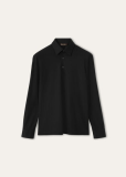 Loro Piana Colmegna Polo Shirt  Wish® Wool  Black