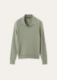 Loro Piana Lexington Polo Shirt  Baby Cashmere Rustic Brown Melange