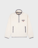 Sporty&Rich Nautical Polar Quarter Zip - Ecru