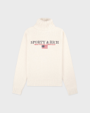 Sporty&Rich S&R Nautical Knitted Turtleneck - Ecru