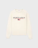 Sporty&Rich S&R Nautical Knitted Sweater - Ecru
