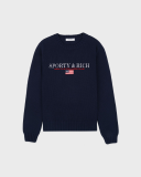Sporty&Rich S&R Nautical Knitted Sweater - Navy