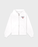Sporty&Rich Nautical Embroidered Zip Hoodie - White