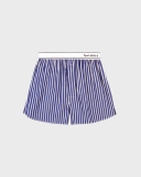 Sporty&Rich Serif Logo Boxer - Navy Stripe