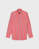 Sporty&Rich SRC Oversized Shirt - Ruby Stripe