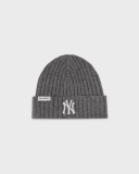 Sporty&Rich Heritage Yankees Serif Cashmere Beanie - Dark Grey/White