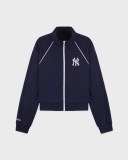 Sporty&Rich Heritage Yankees Serif Retro Track Jacket - Navy/White