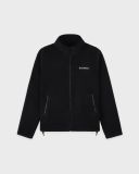 Sporty&Rich Serif Logo Zipped Polar Fleece - Black/White
