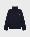 Sporty&Rich SRC Wool Turtleneck - Navy/White