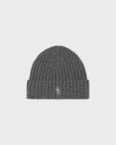 Sporty&Rich SRC Cashmere Beanie - Cool Gray/White