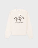 Sporty&Rich Horse Knitted Sweater - Ecru/Chocolate