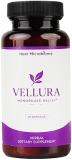 Next Microbiome Vellura Menopause Relief Capsules - Herbal Supplement with Prebiotics for Hot Flash Mood Support