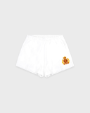 Sporty&Rich NY Crest Embroidered Disco Short - White